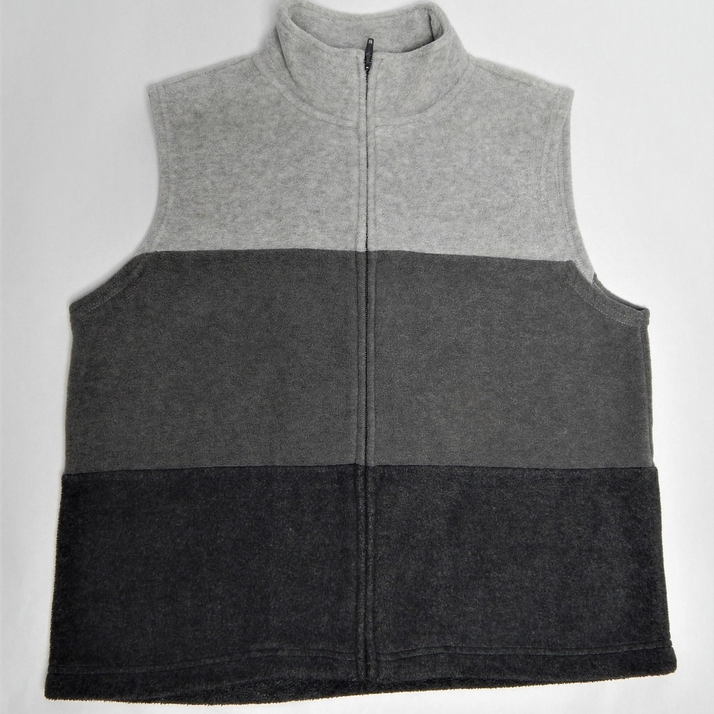 Talbots Gray and Black Vest Stretchy